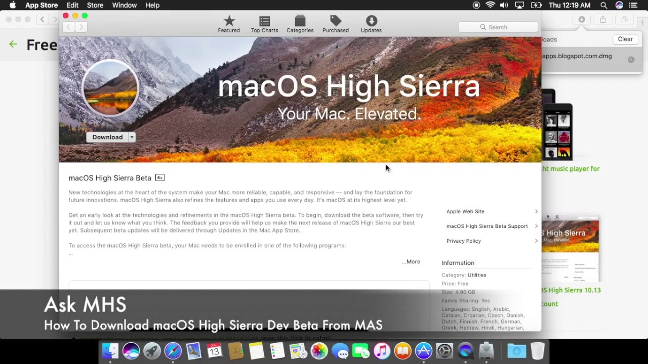 mac high sierra download